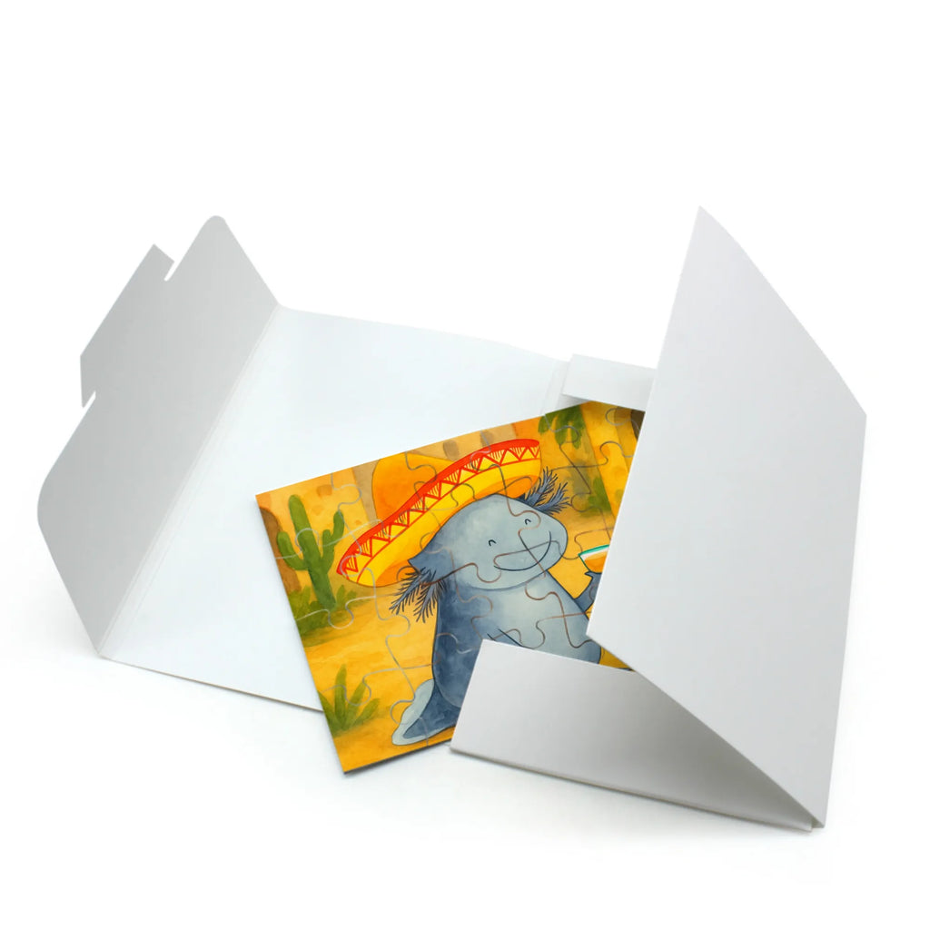 Puzzle Axolotl Tequila Design Puzzle, Axolotl, Molch, Mexico, Mexiko, Sombrero, Zitrone, Tequila, Motivation, Spruch, Schwanzlurch, Lurch, Lurche, Axolot, Feuerdrache, Feuersalamander