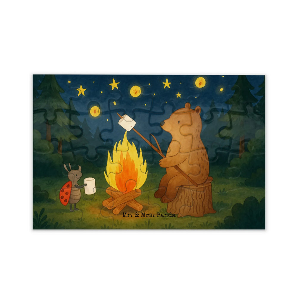 Puzzle Bär & Marienkäfer Lagerfeuer Design Puzzle, Bär, Teddy, Teddybär, Lagerfeuer