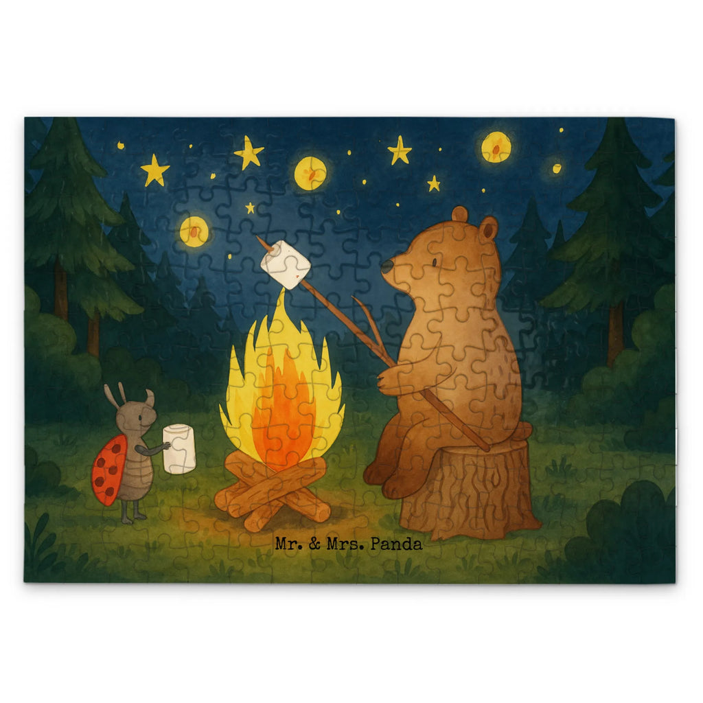 Puzzle Bär & Marienkäfer Lagerfeuer Design Puzzle, Bär, Teddy, Teddybär, Lagerfeuer