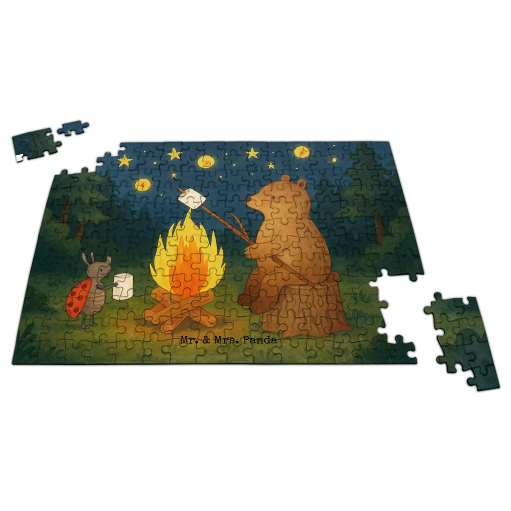 Puzzle Bär & Marienkäfer Lagerfeuer Design Puzzle, Bär, Teddy, Teddybär, Lagerfeuer