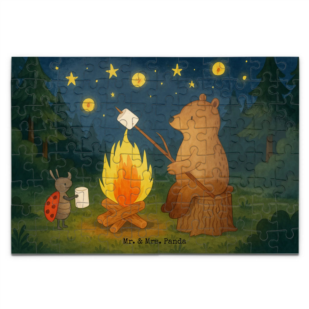 Puzzle Bär & Marienkäfer Lagerfeuer Design Puzzle, Bär, Teddy, Teddybär, Lagerfeuer