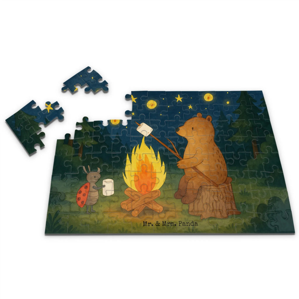 Puzzle Bär & Marienkäfer Lagerfeuer Design Puzzle, Bär, Teddy, Teddybär, Lagerfeuer