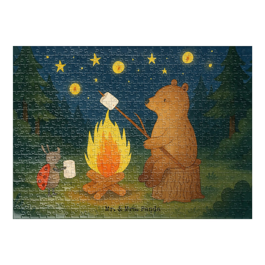 Puzzle Bär & Marienkäfer Lagerfeuer Design Puzzle, Bär, Teddy, Teddybär, Lagerfeuer