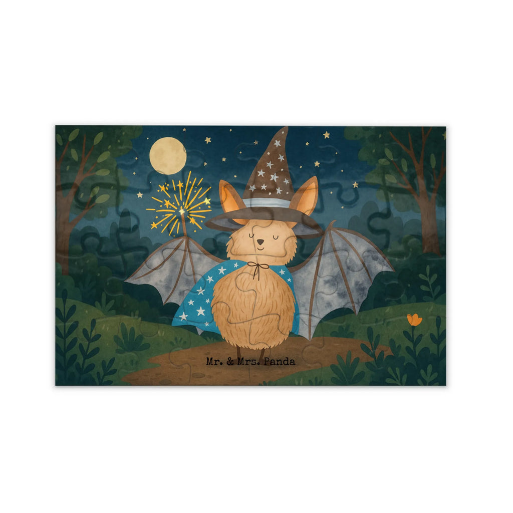 Puzzle Fledermaus Zauberer Design Puzzle, Tiermotive, Gute Laune, lustige Sprüche, Tiere, Fledermaus, Fledermäuse, Zauberer, Magier, Frauen, reinsteigern