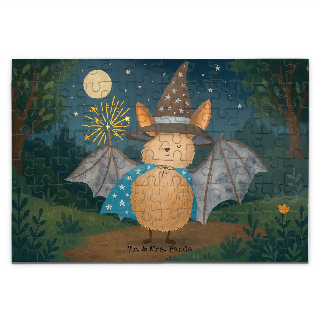 Puzzle Fledermaus Zauberer Design Puzzle, Tiermotive, Gute Laune, lustige Sprüche, Tiere, Fledermaus, Fledermäuse, Zauberer, Magier, Frauen, reinsteigern