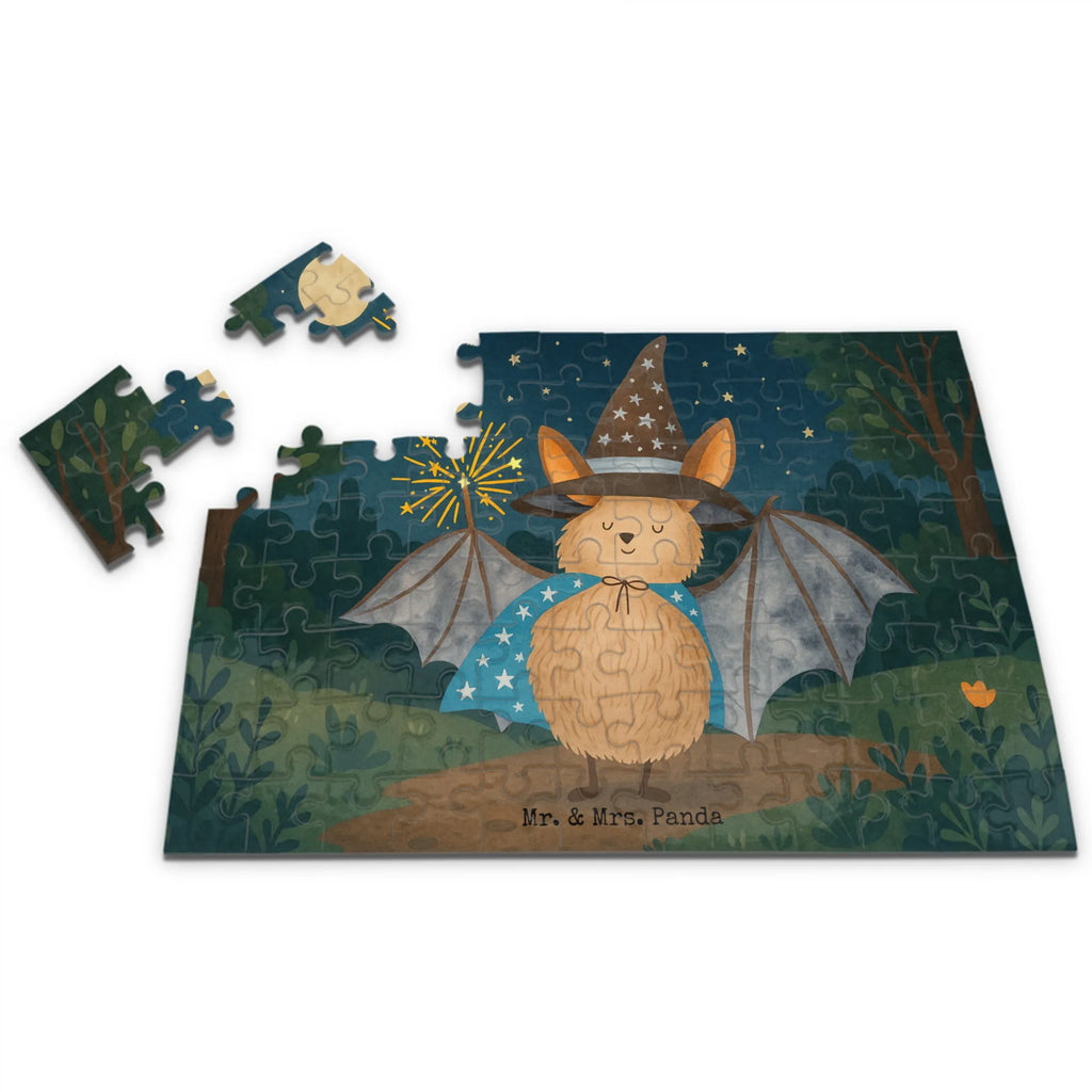 Puzzle Fledermaus Zauberer Design Puzzle, Tiermotive, Gute Laune, lustige Sprüche, Tiere, Fledermaus, Fledermäuse, Zauberer, Magier, Frauen, reinsteigern