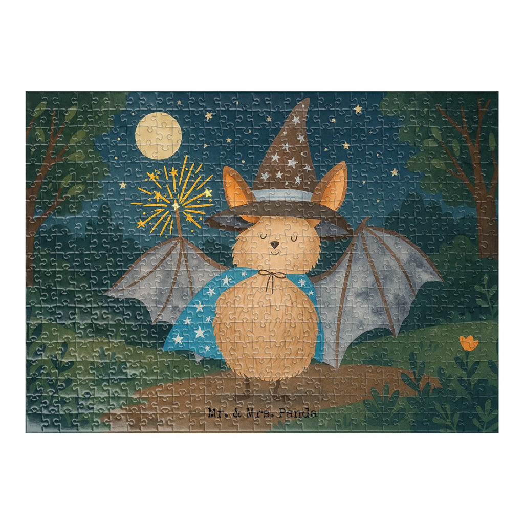 Puzzle Fledermaus Zauberer Design Puzzle, Tiermotive, Gute Laune, lustige Sprüche, Tiere, Fledermaus, Fledermäuse, Zauberer, Magier, Frauen, reinsteigern