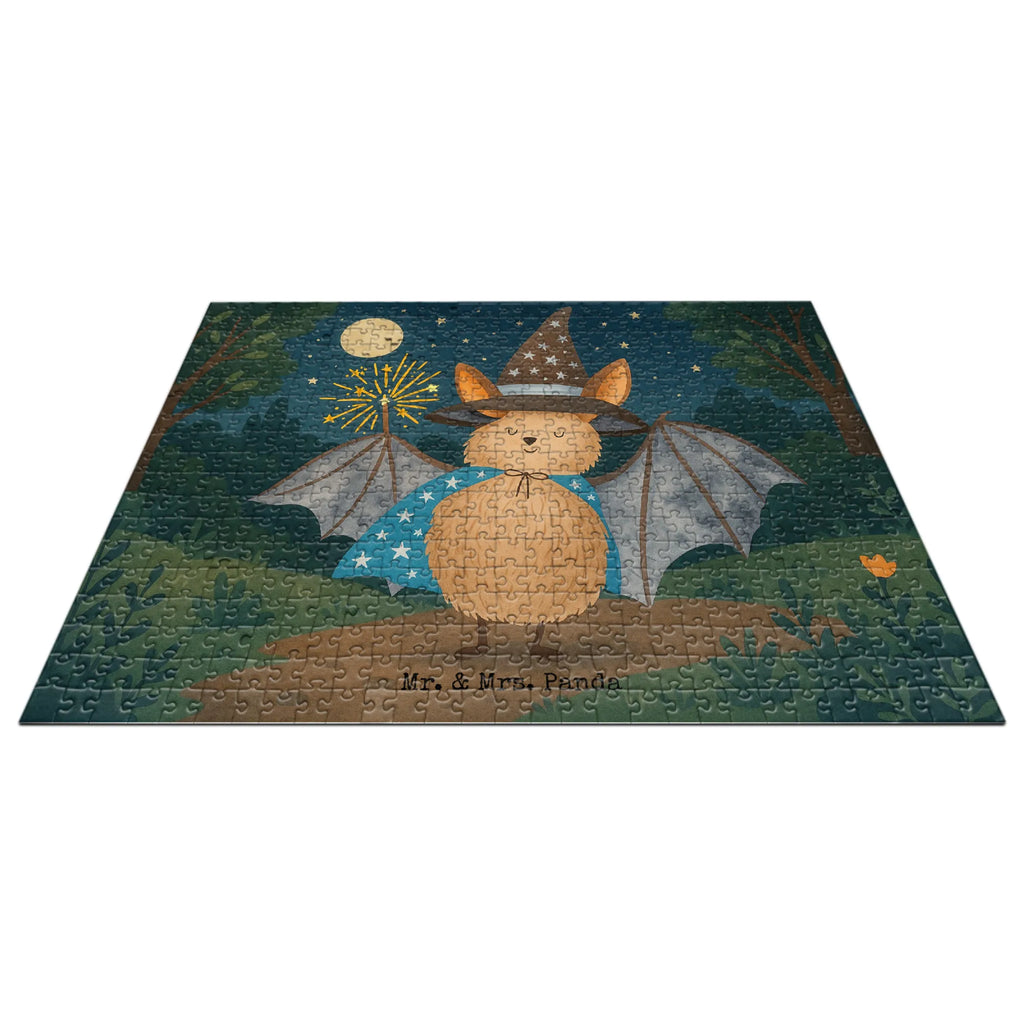 Puzzle Fledermaus Zauberer Design Puzzle, Tiermotive, Gute Laune, lustige Sprüche, Tiere, Fledermaus, Fledermäuse, Zauberer, Magier, Frauen, reinsteigern