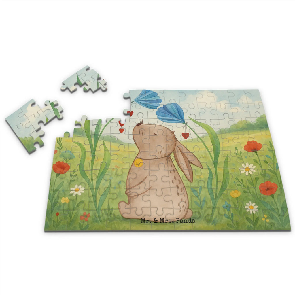 Puzzle Hase Blume Design Puzzle, Ostern, Osterhase, Ostergeschenke, Osternest, Osterdeko, Geschenke zu Ostern, Ostern Geschenk, Ostergeschenke Kinder, Ostern Kinder, Hase, Kaninchen, Kind, Taufe, Taufgeschenk, Geburt, Schwangerschaft, erstes Kind, Kindergeburtstag, Geburtstag, Hoffnung, Träume