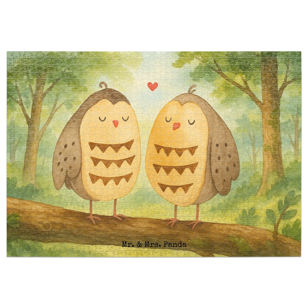 Puzzle Eulen Liebe Design Puzzle, Eule, Eule Deko, Liebe, Hochzeit Spruch, Owl, All you need is love, Liebe Spruch, Freundin Geschenk, Freund, Wortspiel lustig