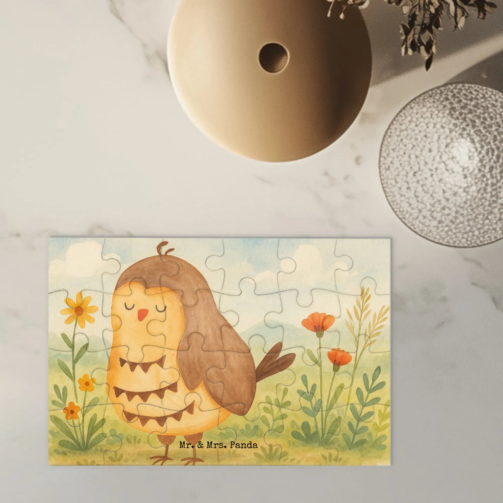 Puzzle Eule Zufrieden Design Puzzle, Eule, Eule Spruch, Eule deko, Owl, Liebe Spruch, Romantisch, Wortspiel lustig, Spruch schön, Geschenk Hochzeitstag