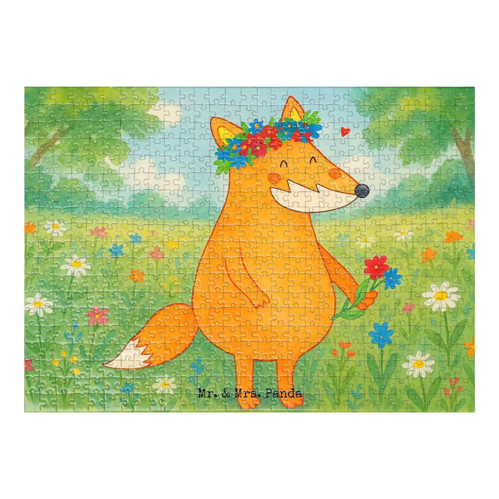 Puzzle Fuchs Blumen Design Puzzle, Fuchs, Füchse, Fox, Liebe, Freundin, Fuchsmädchen, Blumenmädchen, Freundinnen, Liebesbeweis, Blume, Blumen, Motivation, Freude, ich, mich, Selbstliebe