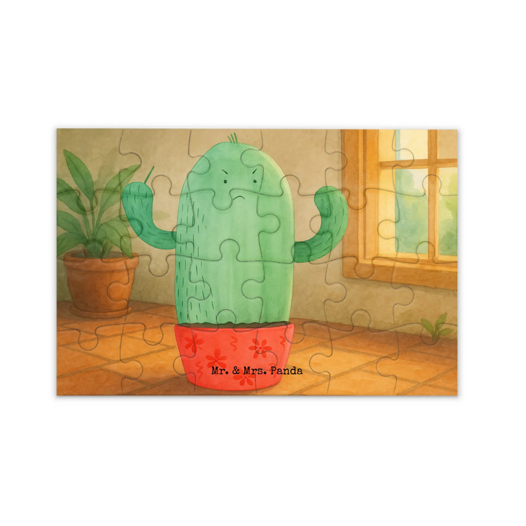 Puzzle Kaktus Wut Design Puzzle, Kaktus, Kakteen, ärgern, Büro, Schule, Büroalltag, Chefin, Kollege, Kollegin, wütend