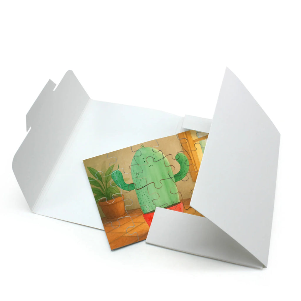 Puzzle Kaktus Wut Design Puzzle, Kaktus, Kakteen, ärgern, Büro, Schule, Büroalltag, Chefin, Kollege, Kollegin, wütend