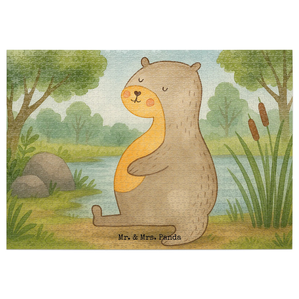 Puzzle Otter Bauch Design Puzzle, Otter, Fischotter, Seeotter, Otter Seeotter See Otter