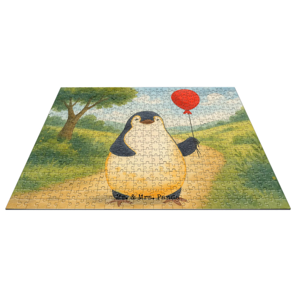 Puzzle Pinguin Luftballon Design Puzzle, Pinguin, Pinguine, Luftballon, Tagträume, Lebenslust, Geschenk Freundin, Geschenkidee, beste Freundin, Motivation, Neustart, neues Leben, Liebe, Glück
