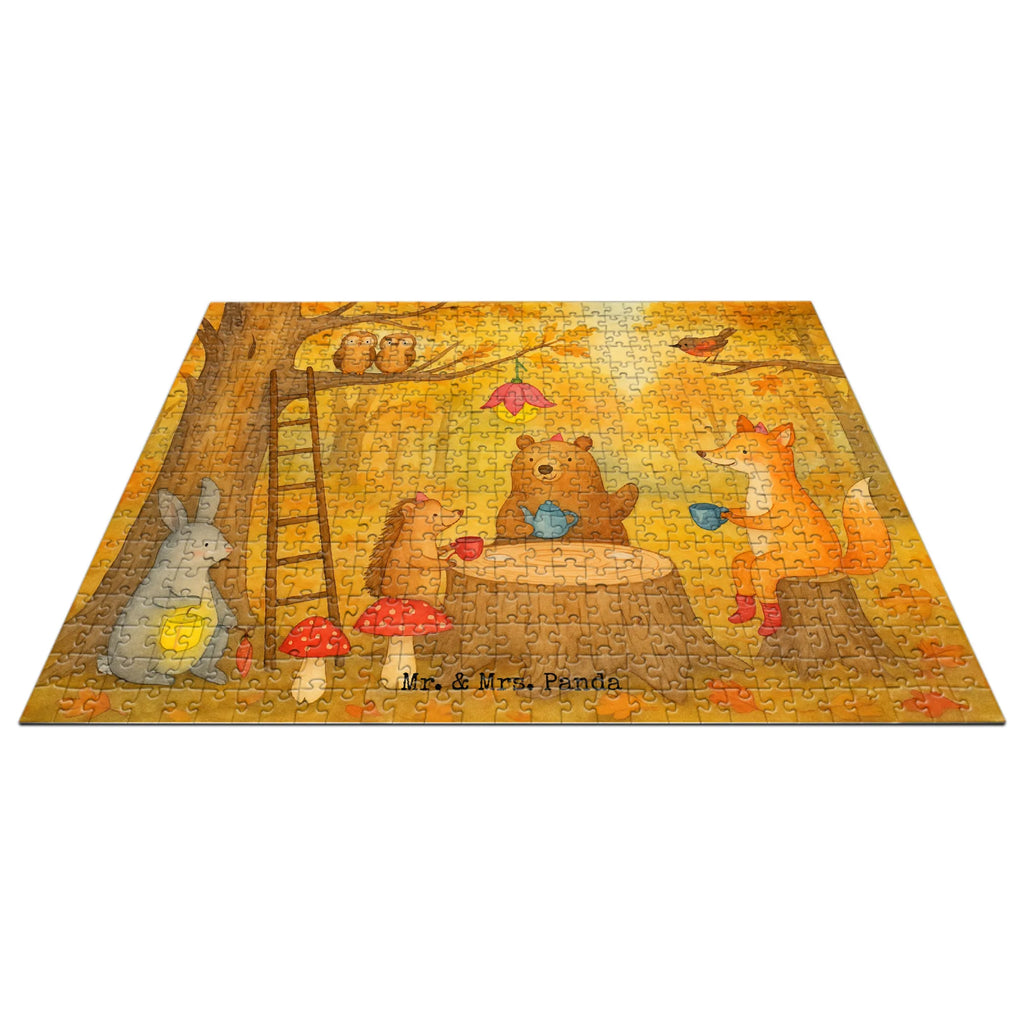 Puzzle Waldtiere Picknick Design Puzzle, Tiermotive, Gute Laune, lustige Sprüche, Tiere, Waldtiere, Picknick, Wald, Fuchs, Hase, Igel, Maus, Eichhörnchen