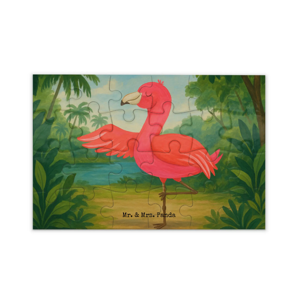 Puzzle Flamingo Yoga Design Puzzle, Flamingo, Vogel, Yoga, Namaste, Achtsamkeit, Yoga-Übung, Entspannung, Ärger, Aufregen, Tiefenentspannung