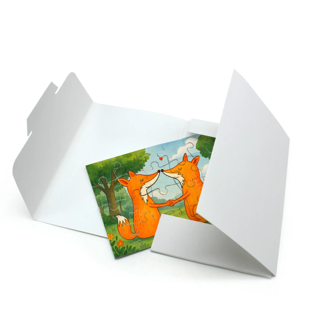 Puzzle Füchse Liebe Design Puzzle, Fuchs, Füchse, Fox, Liebe, Liebespaar, Paar, Partner, Freundin, Freund, Ehe, Verlobte, Ehemann, Ehefrau, Liebesbeweis