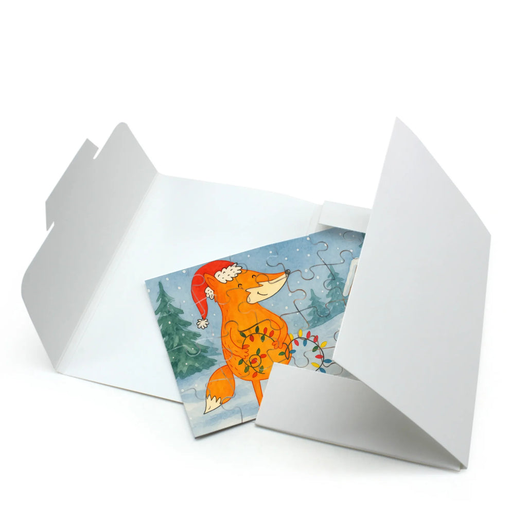 Puzzle Fuchs Weihnachten Design Puzzle, Winter, Weihnachten, Weihnachtsdeko, Nikolaus, Advent, Heiligabend, Wintermotiv, Fuchs, Füchse, Spruch schön, Geschenk Weihnachten, Weihnachtsmann, Weihnachtszeit