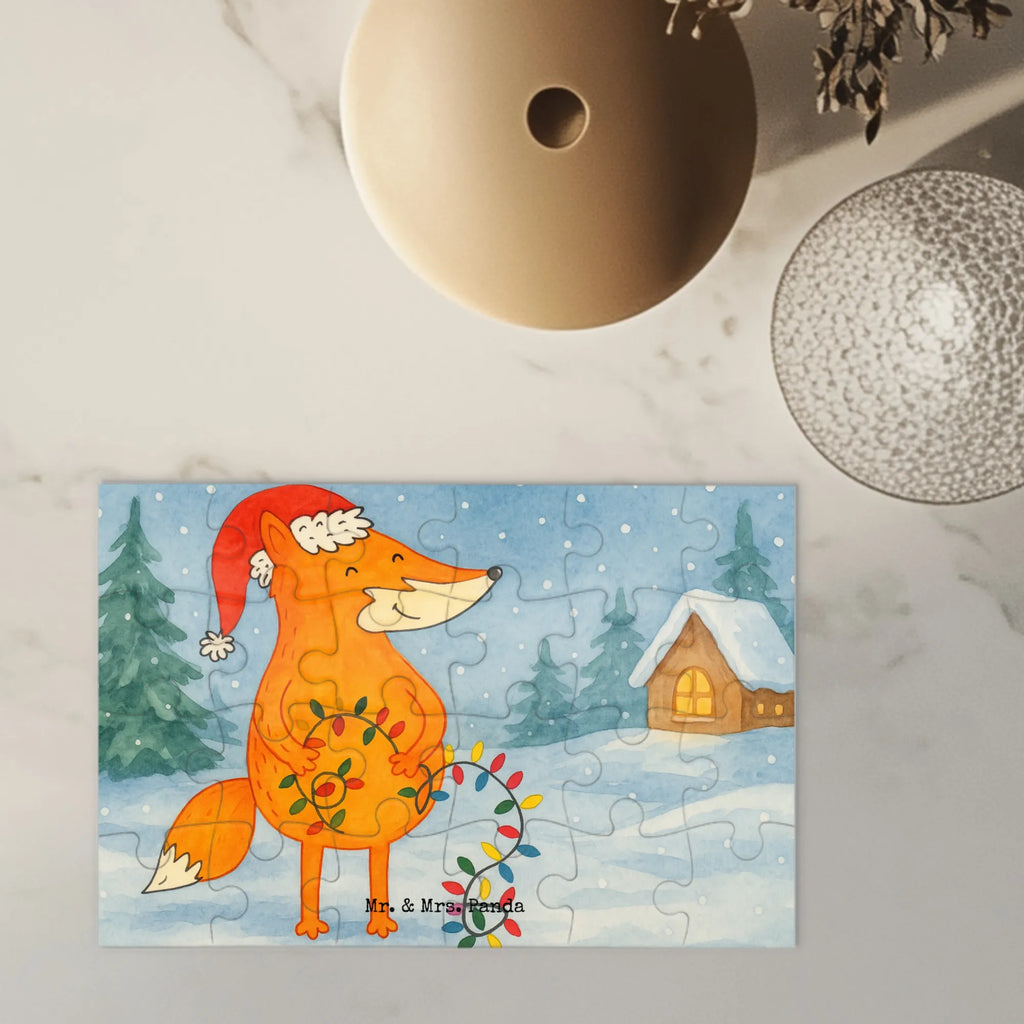 Puzzle Fuchs Weihnachten Design Puzzle, Winter, Weihnachten, Weihnachtsdeko, Nikolaus, Advent, Heiligabend, Wintermotiv, Fuchs, Füchse, Spruch schön, Geschenk Weihnachten, Weihnachtsmann, Weihnachtszeit