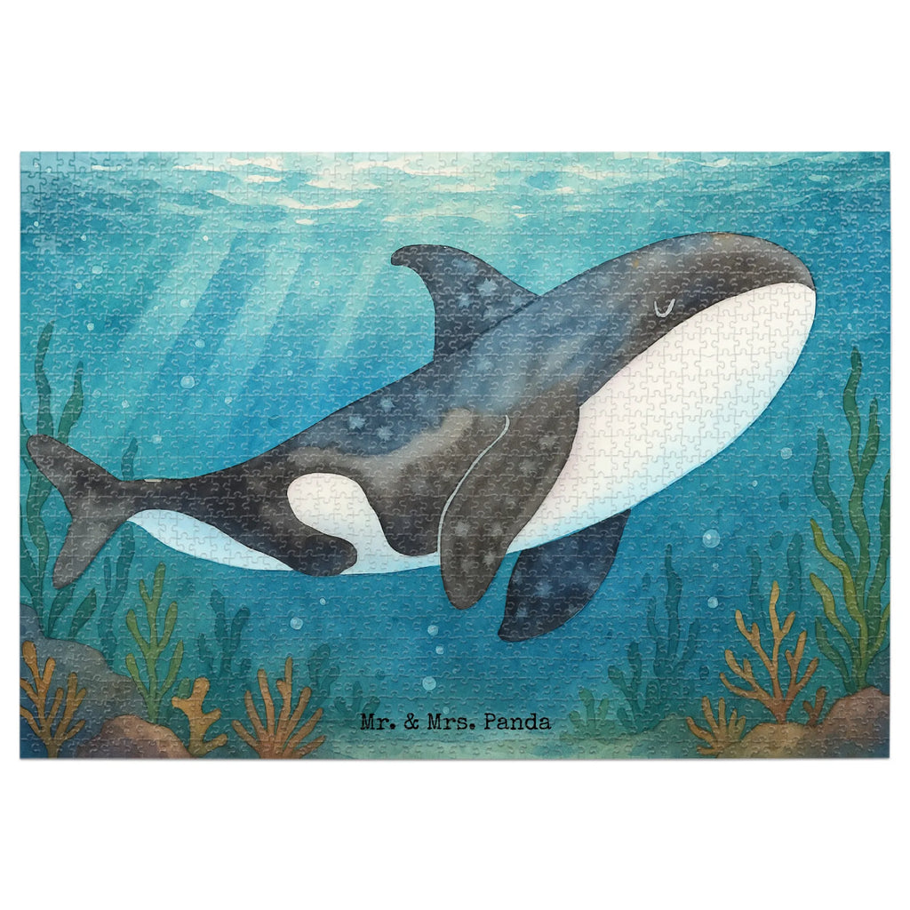 Puzzle Orca Design Puzzle, Meerestiere, Meer, Urlaub, Orca, Orcas, Killerwal, Wal, Möglichkeiten, Büro, Arbeit, Motivation, Selbstliebe, Neustart, Startup