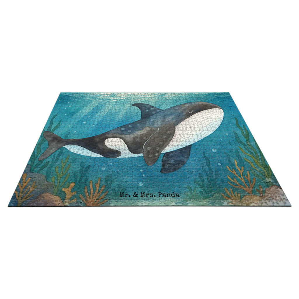 Puzzle Orca Design Puzzle, Meerestiere, Meer, Urlaub, Orca, Orcas, Killerwal, Wal, Möglichkeiten, Büro, Arbeit, Motivation, Selbstliebe, Neustart, Startup