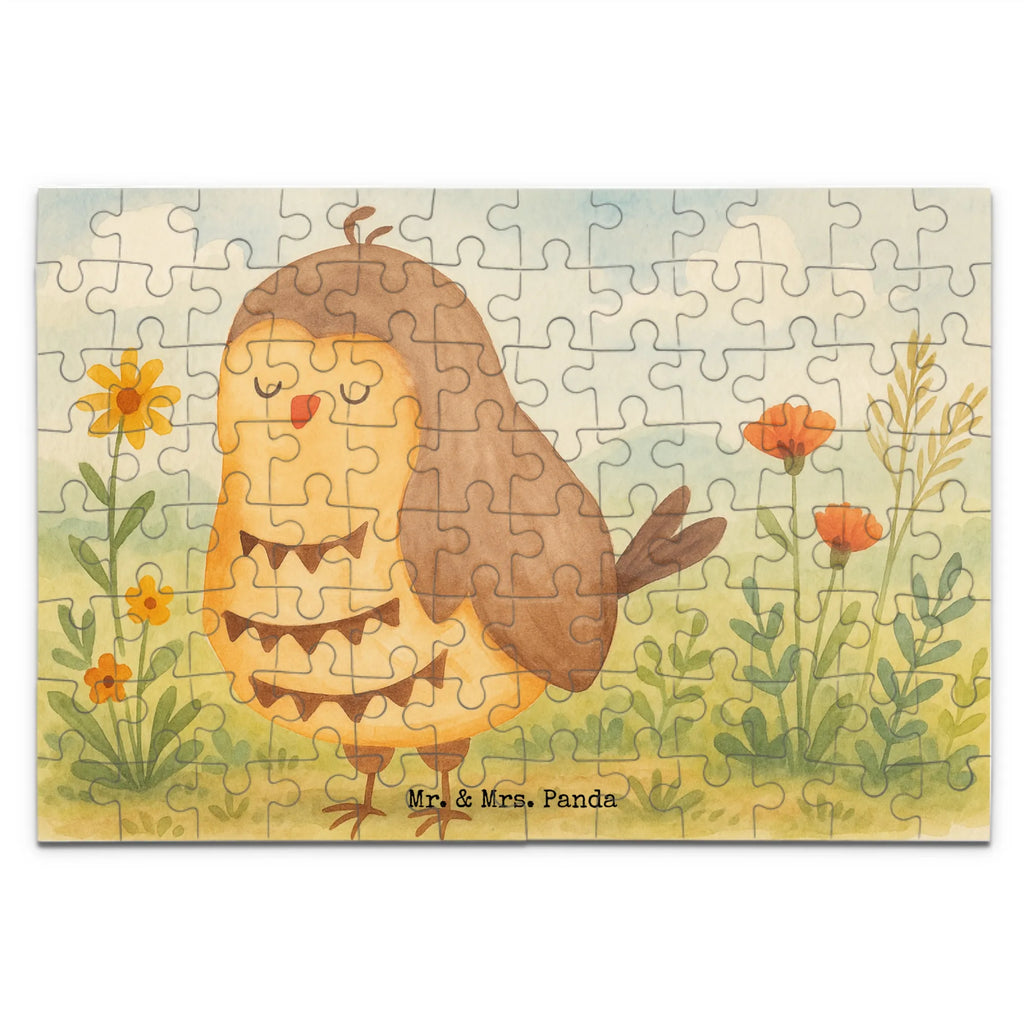 Puzzle Eule Zufrieden Design Puzzle, Eule, Eule Spruch, Eule deko, Owl, Liebe Spruch, Romantisch, Wortspiel lustig, Spruch schön, Geschenk Hochzeitstag