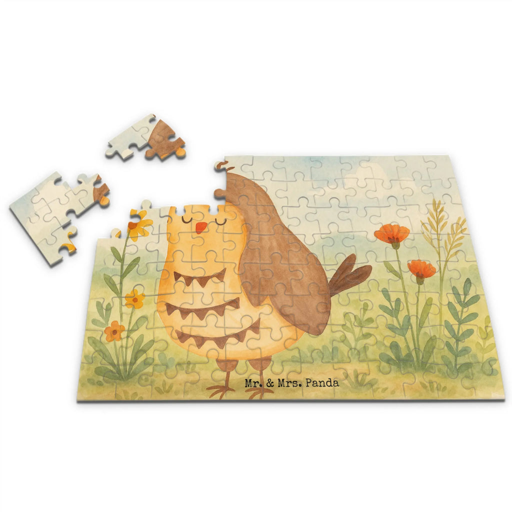 Puzzle Eule Zufrieden Design Puzzle, Eule, Eule Spruch, Eule deko, Owl, Liebe Spruch, Romantisch, Wortspiel lustig, Spruch schön, Geschenk Hochzeitstag
