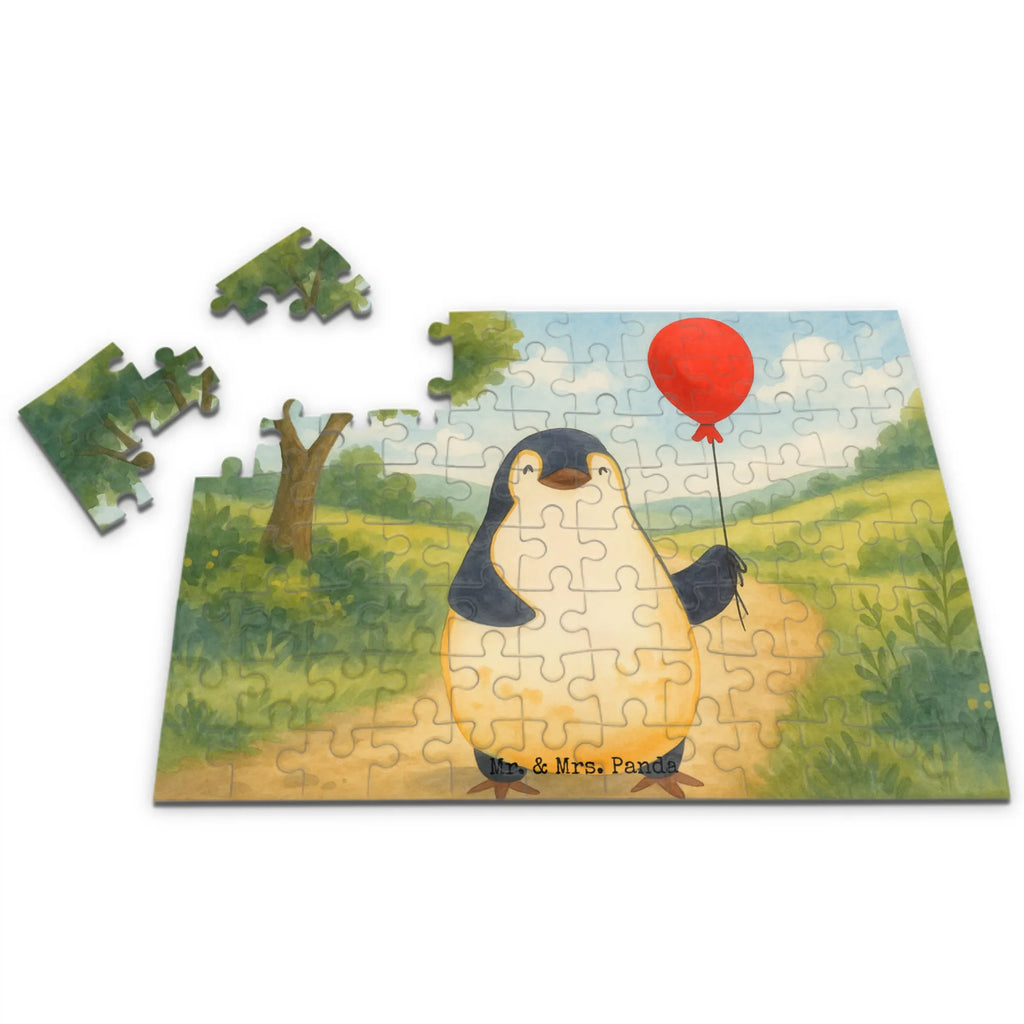 Puzzle Pinguin Luftballon Design Puzzle, Pinguin, Pinguine, Luftballon, Tagträume, Lebenslust, Geschenk Freundin, Geschenkidee, beste Freundin, Motivation, Neustart, neues Leben, Liebe, Glück