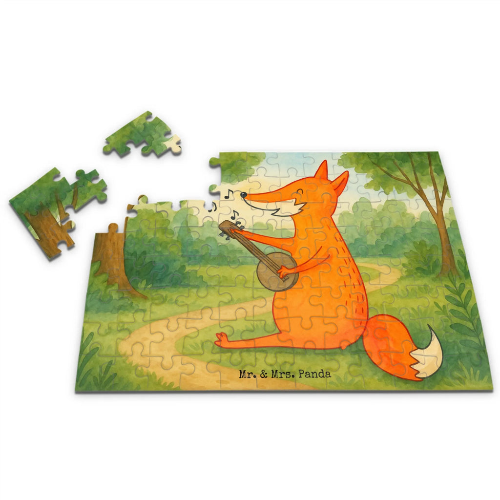 Puzzle Fuchs Gitarre Design Puzzle, Fuchs, Füchse, Geschenk Musiker, Musik Spruch, Musikerin, Sänger, Sängerin, Gitarre