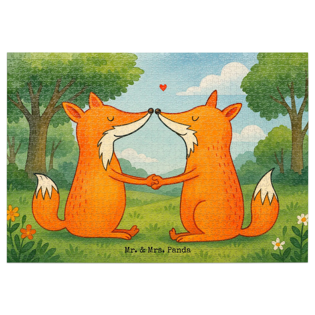 Puzzle Füchse Liebe Design Puzzle, Fuchs, Füchse, Fox, Liebe, Liebespaar, Paar, Partner, Freundin, Freund, Ehe, Verlobte, Ehemann, Ehefrau, Liebesbeweis