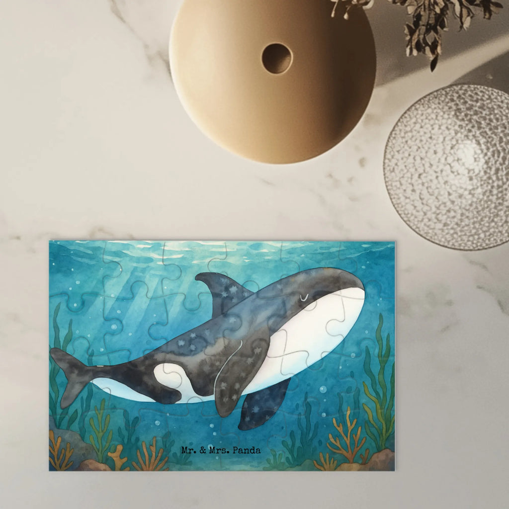 Puzzle Orca Design Puzzle, Meerestiere, Meer, Urlaub, Orca, Orcas, Killerwal, Wal, Möglichkeiten, Büro, Arbeit, Motivation, Selbstliebe, Neustart, Startup
