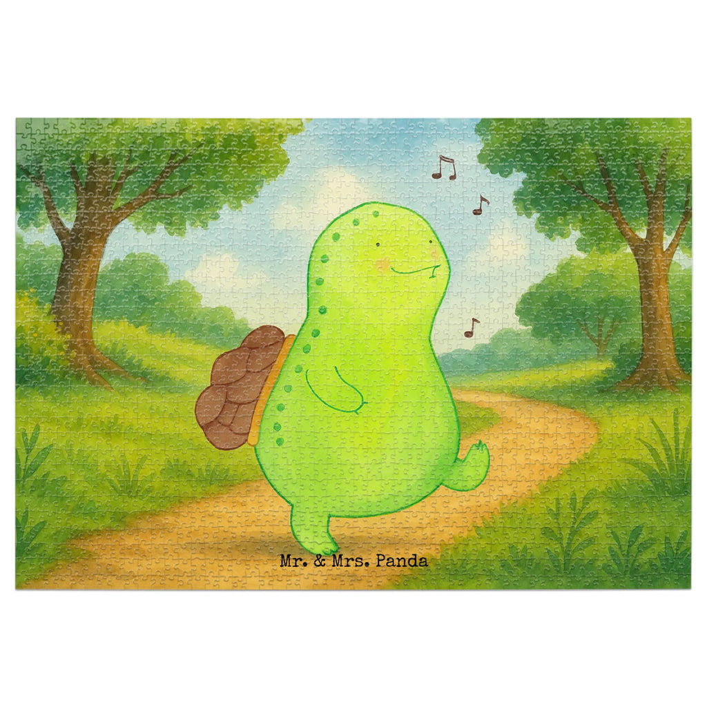 Puzzle Schildkröte Pfeifen Design Puzzle, Schildkröte, Schildi, Schildkröten, fröhlich, Glück, Motivation, Lebensfreude, Depression, Trennung, Neuanfang