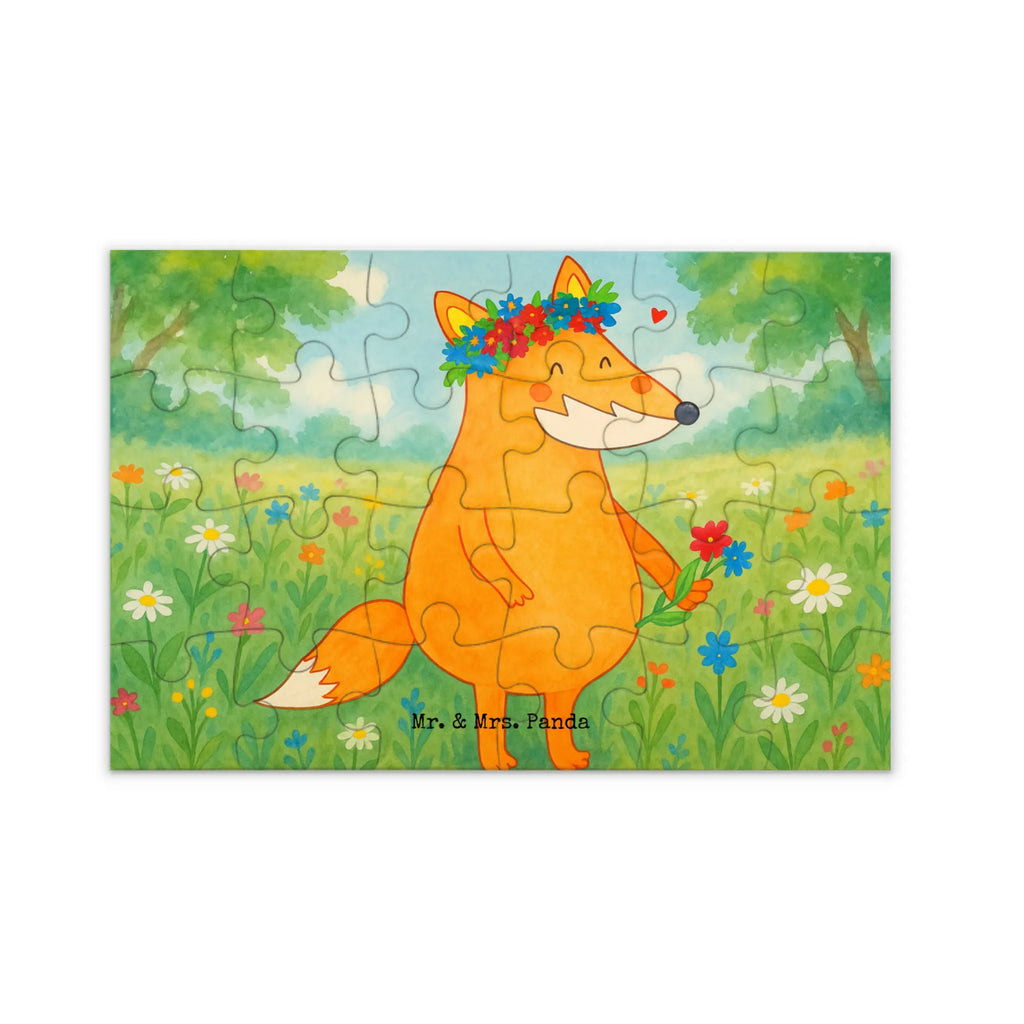 Puzzle Fuchs Blumen Design Puzzle, Fuchs, Füchse, Fox, Liebe, Freundin, Fuchsmädchen, Blumenmädchen, Freundinnen, Liebesbeweis, Blume, Blumen, Motivation, Freude, ich, mich, Selbstliebe