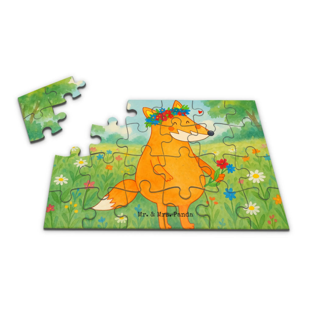 Puzzle Fuchs Blumen Design Puzzle, Fuchs, Füchse, Fox, Liebe, Freundin, Fuchsmädchen, Blumenmädchen, Freundinnen, Liebesbeweis, Blume, Blumen, Motivation, Freude, ich, mich, Selbstliebe