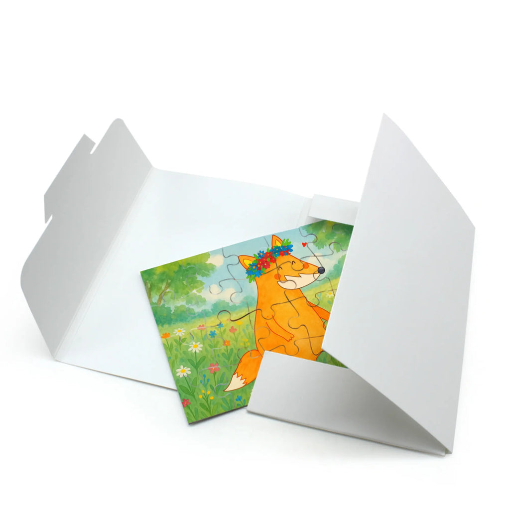 Puzzle Fuchs Blumen Design Puzzle, Fuchs, Füchse, Fox, Liebe, Freundin, Fuchsmädchen, Blumenmädchen, Freundinnen, Liebesbeweis, Blume, Blumen, Motivation, Freude, ich, mich, Selbstliebe