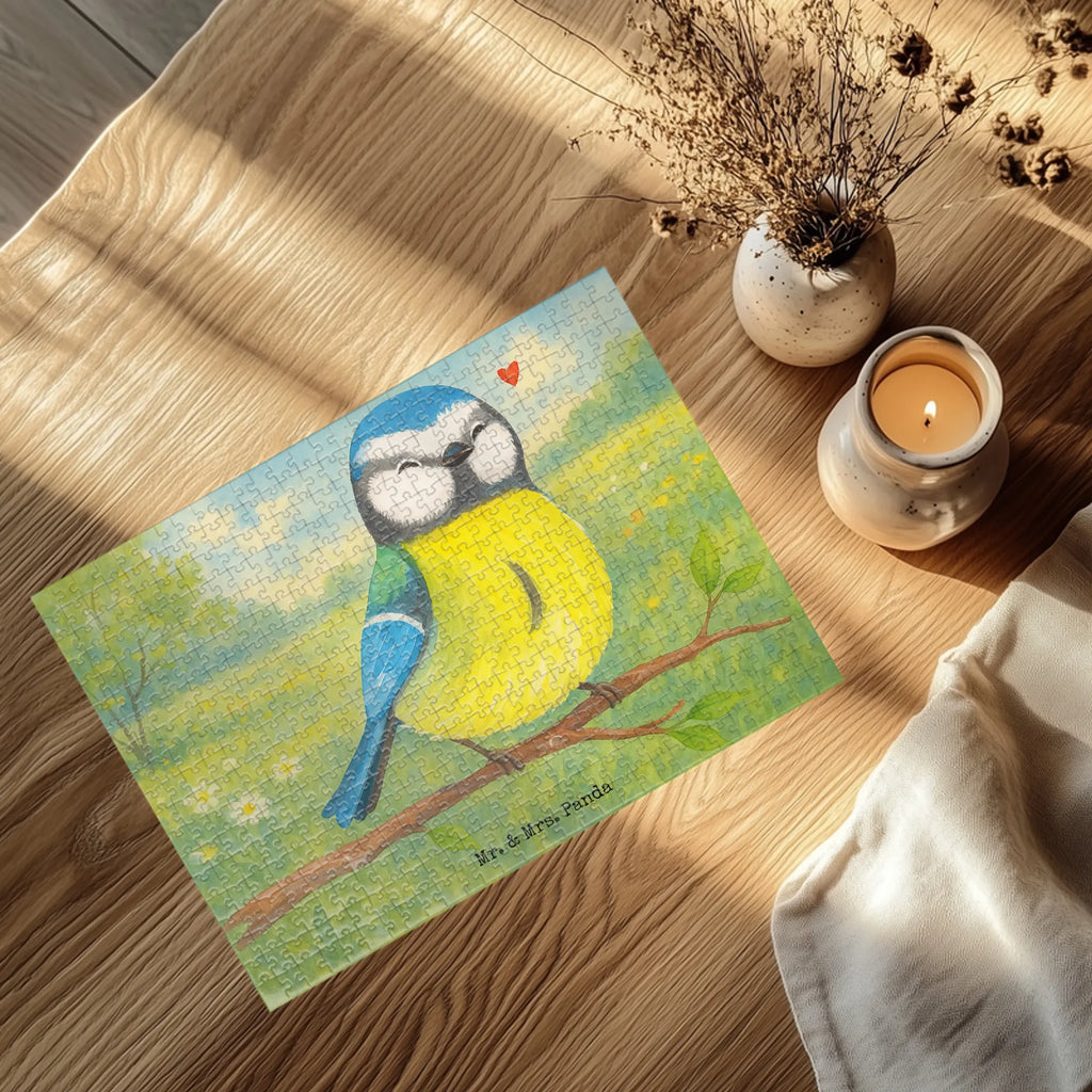 Puzzle Vogel Blaumeise Design Puzzle, Ostern, Osterhase, Ostergeschenke, Osternest, Osterdeko, Geschenke zu Ostern, Ostern Geschenk, Ostergeschenke Kinder, Ostern Kinder, Ostergrüße, Blaumeise, Vogel, liebe Grüße, Frühling, Frühlingsgefühle, Osterzeit