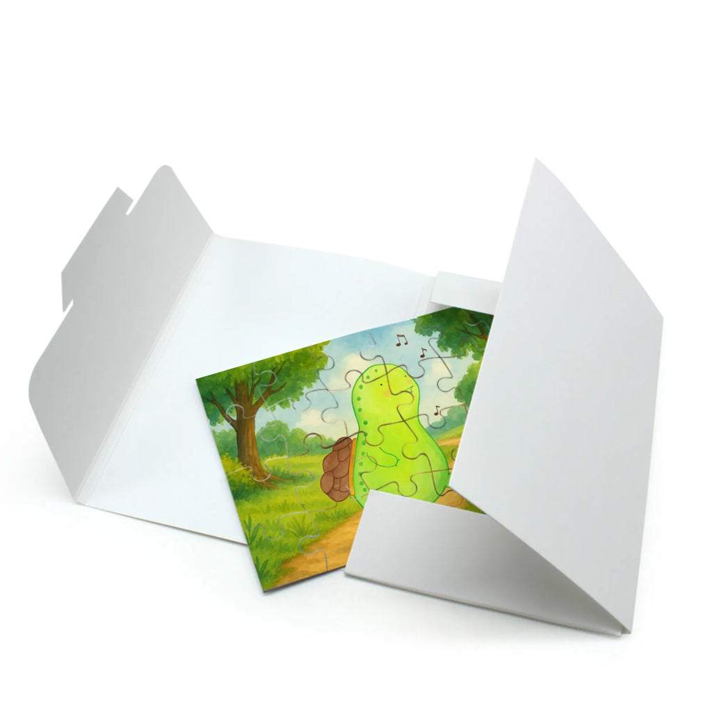 Puzzle Schildkröte Pfeifen Design Puzzle, Schildkröte, Schildi, Schildkröten, fröhlich, Glück, Motivation, Lebensfreude, Depression, Trennung, Neuanfang