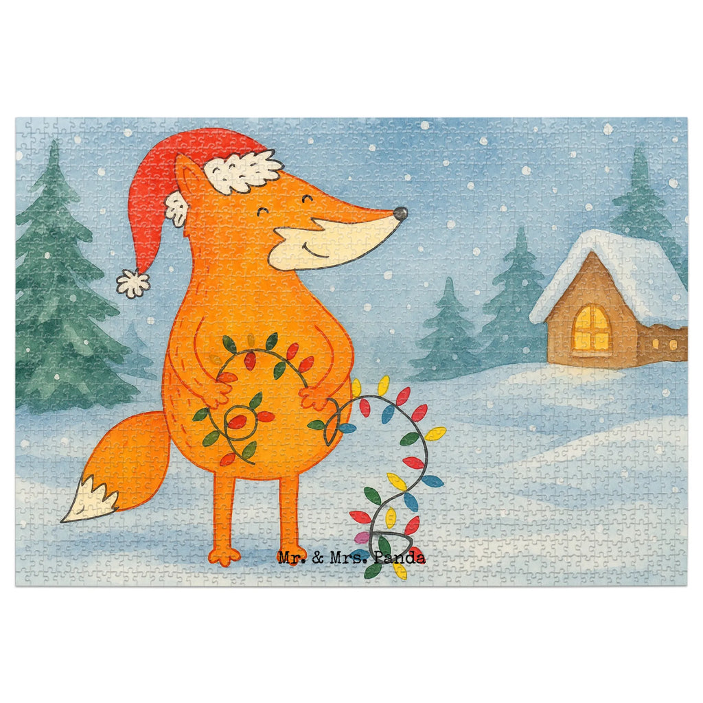 Puzzle Fuchs Weihnachten Design Puzzle, Winter, Weihnachten, Weihnachtsdeko, Nikolaus, Advent, Heiligabend, Wintermotiv, Fuchs, Füchse, Spruch schön, Geschenk Weihnachten, Weihnachtsmann, Weihnachtszeit