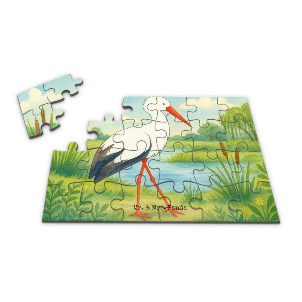 Puzzle Storch Design Puzzle, Tiermotive, Gute Laune, lustige Sprüche, Tiere, Storch, Störche, Schwangerschaft, Geburt, Mutter, Mütter, Mutter werden, Schwanger, Babybauch, Baby