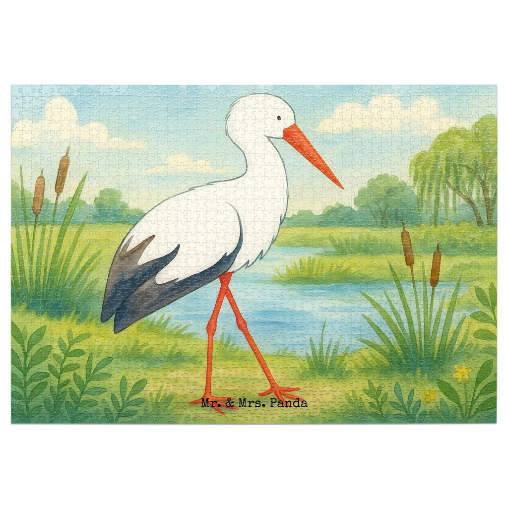 Puzzle Storch Design Puzzle, Tiermotive, Gute Laune, lustige Sprüche, Tiere, Storch, Störche, Schwangerschaft, Geburt, Mutter, Mütter, Mutter werden, Schwanger, Babybauch, Baby