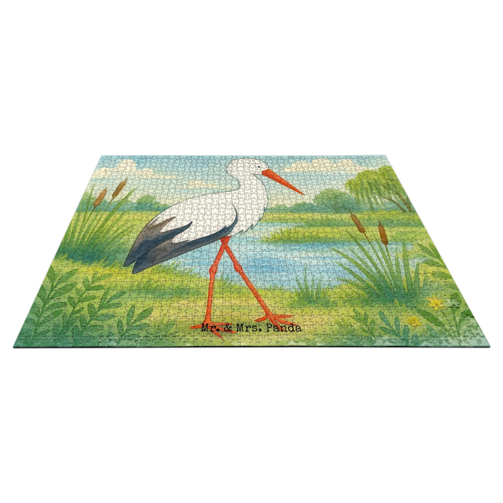 Puzzle Storch Design Puzzle, Tiermotive, Gute Laune, lustige Sprüche, Tiere, Storch, Störche, Schwangerschaft, Geburt, Mutter, Mütter, Mutter werden, Schwanger, Babybauch, Baby