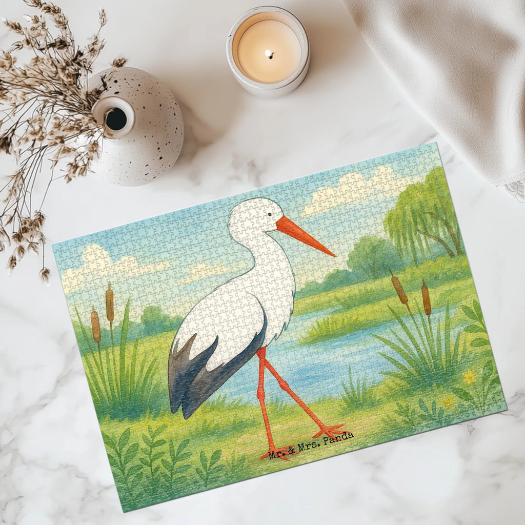 Puzzle Storch Design Puzzle, Tiermotive, Gute Laune, lustige Sprüche, Tiere, Storch, Störche, Schwangerschaft, Geburt, Mutter, Mütter, Mutter werden, Schwanger, Babybauch, Baby