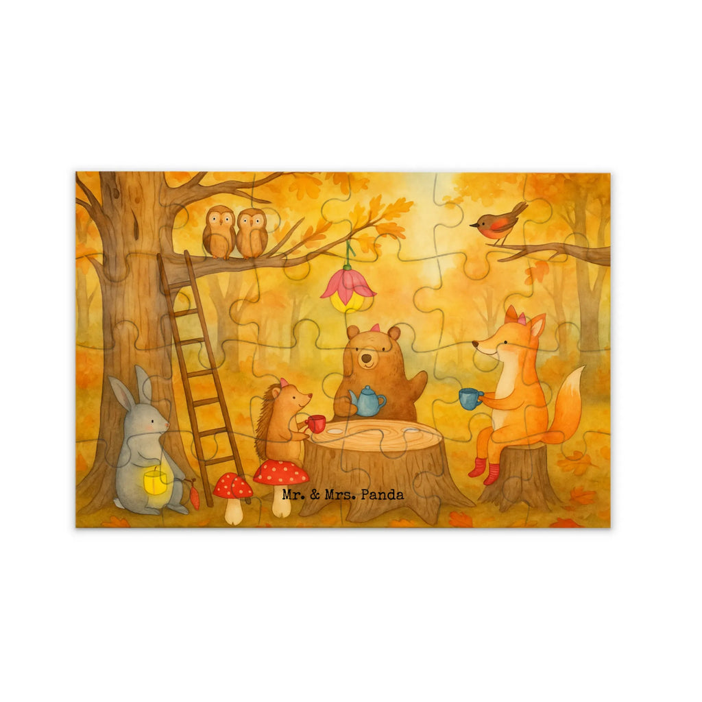Puzzle Waldtiere Picknick Design Puzzle, Tiermotive, Gute Laune, lustige Sprüche, Tiere, Waldtiere, Picknick, Wald, Fuchs, Hase, Igel, Maus, Eichhörnchen