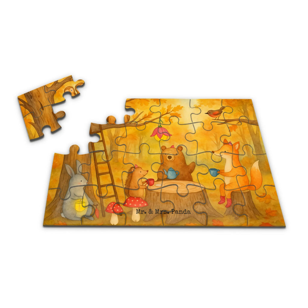 Puzzle Waldtiere Picknick Design Puzzle, Tiermotive, Gute Laune, lustige Sprüche, Tiere, Waldtiere, Picknick, Wald, Fuchs, Hase, Igel, Maus, Eichhörnchen