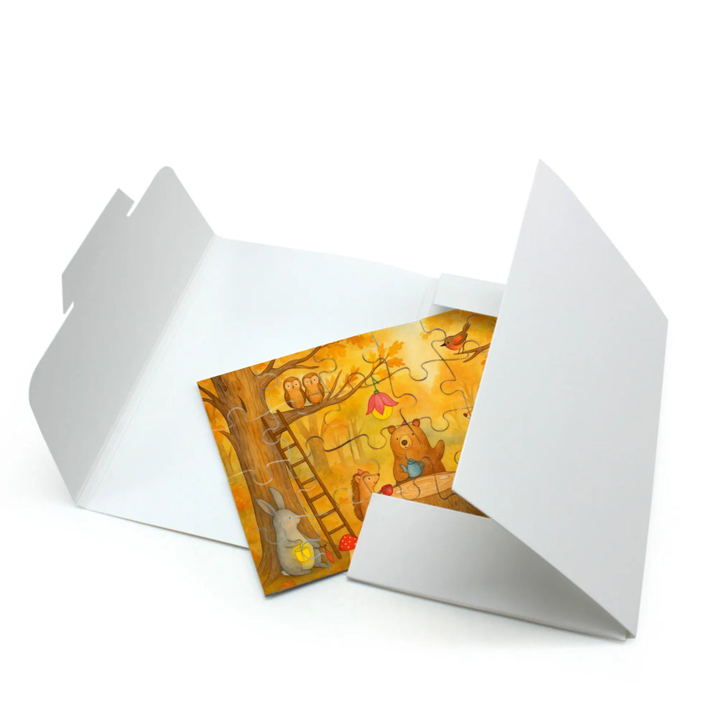 Puzzle Waldtiere Picknick Design Puzzle, Tiermotive, Gute Laune, lustige Sprüche, Tiere, Waldtiere, Picknick, Wald, Fuchs, Hase, Igel, Maus, Eichhörnchen