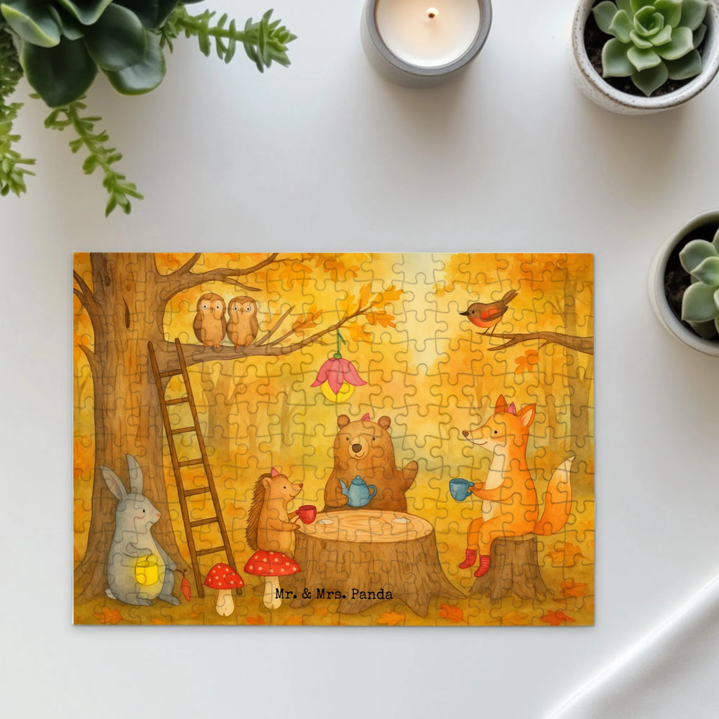 Puzzle Waldtiere Picknick Design Puzzle, Tiermotive, Gute Laune, lustige Sprüche, Tiere, Waldtiere, Picknick, Wald, Fuchs, Hase, Igel, Maus, Eichhörnchen