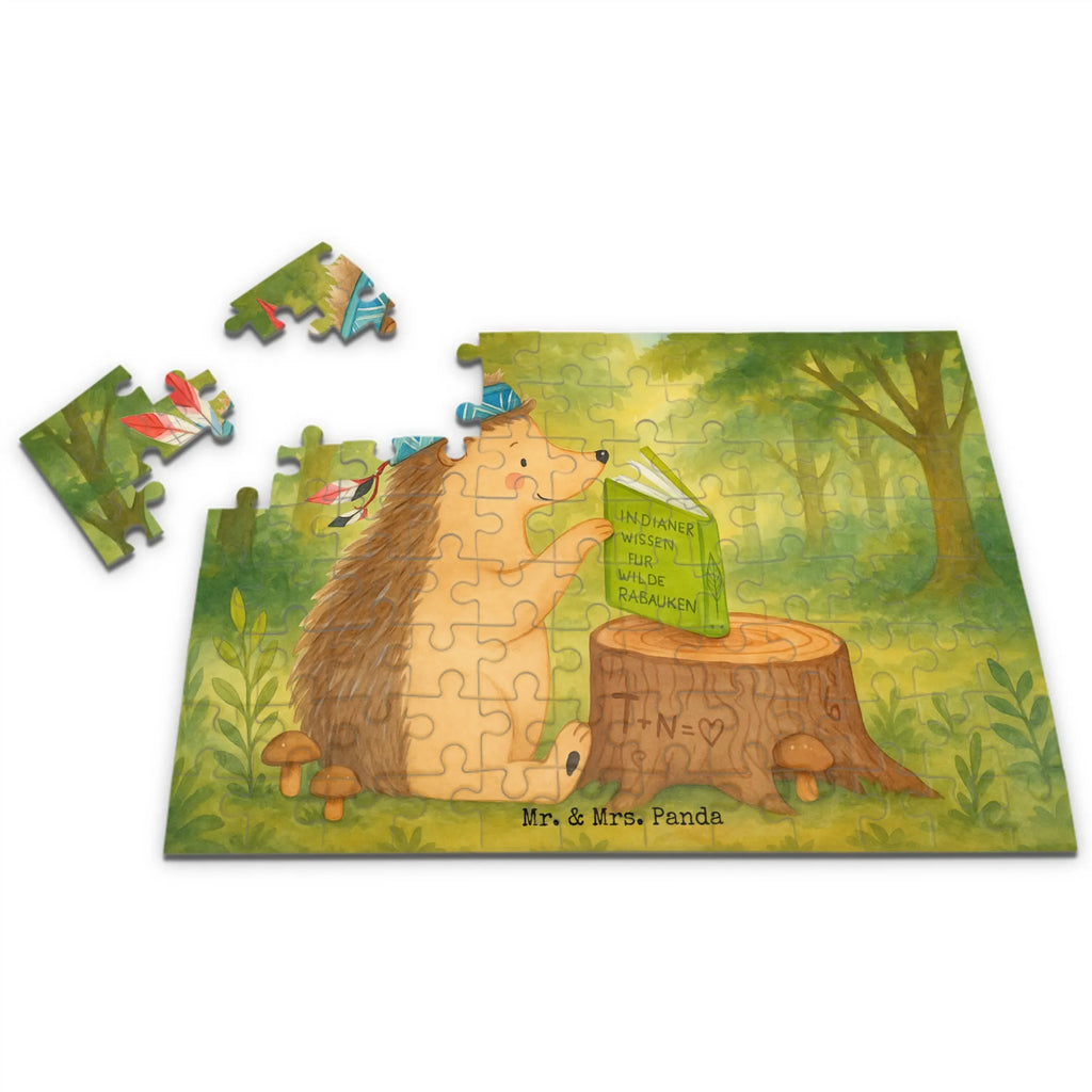 Puzzle Igel Federschmuck Design Puzzle, Waldtiere, Tiere, Igel, Indianer, Abenteuer, Lagerfeuer, Camping