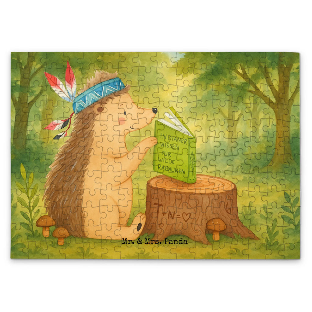 Puzzle Igel Federschmuck Design Puzzle, Waldtiere, Tiere, Igel, Indianer, Abenteuer, Lagerfeuer, Camping